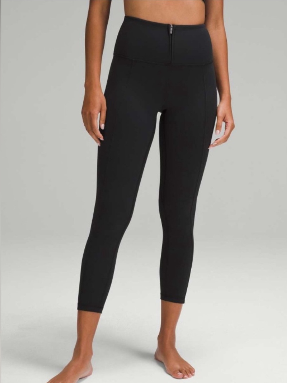 NWT Lululemon Align Zip Front Legging 25” - Black - Size 2